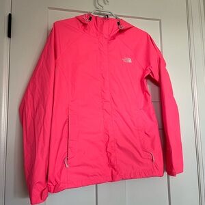 Excellent condition North Face Bright Pink Windbreaker